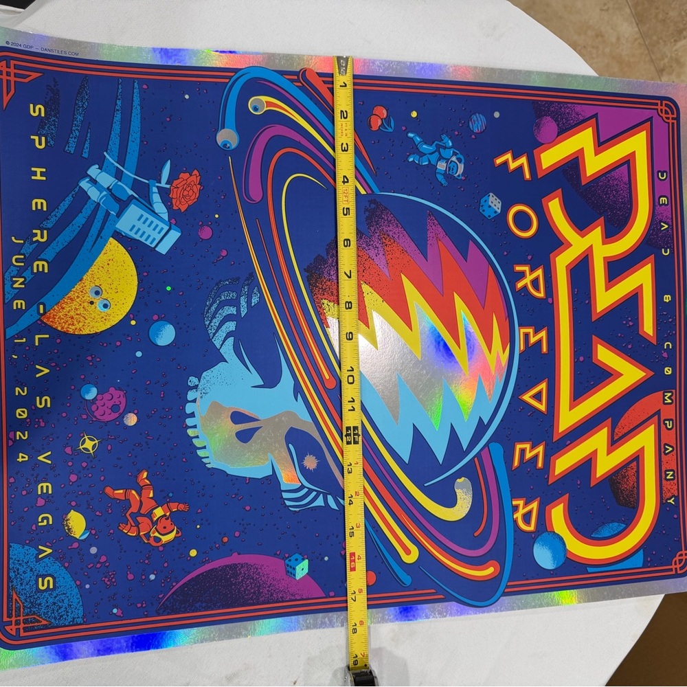 Dead and Company Blue and Red Graphic Print 18”x24” $100 obo